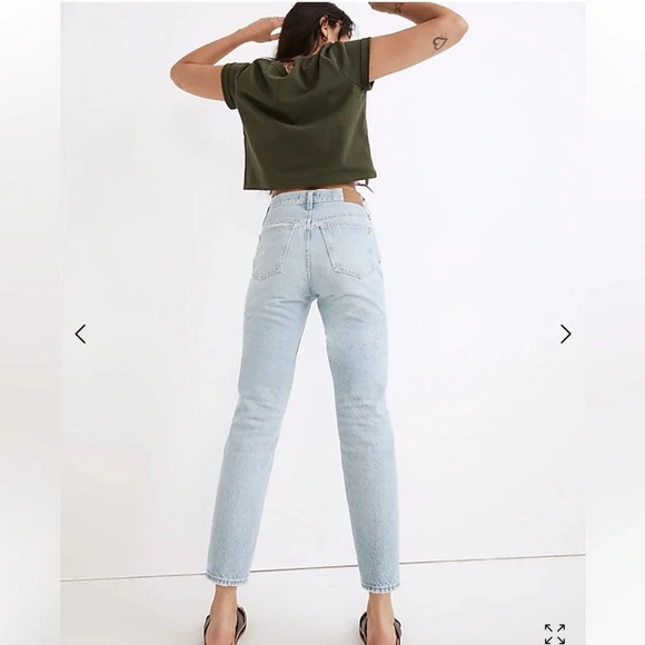 MADEWELL The Perfect Vintage Jean Grandbay Wash: Ripped Edition Petite Length - Picture 4 of 8